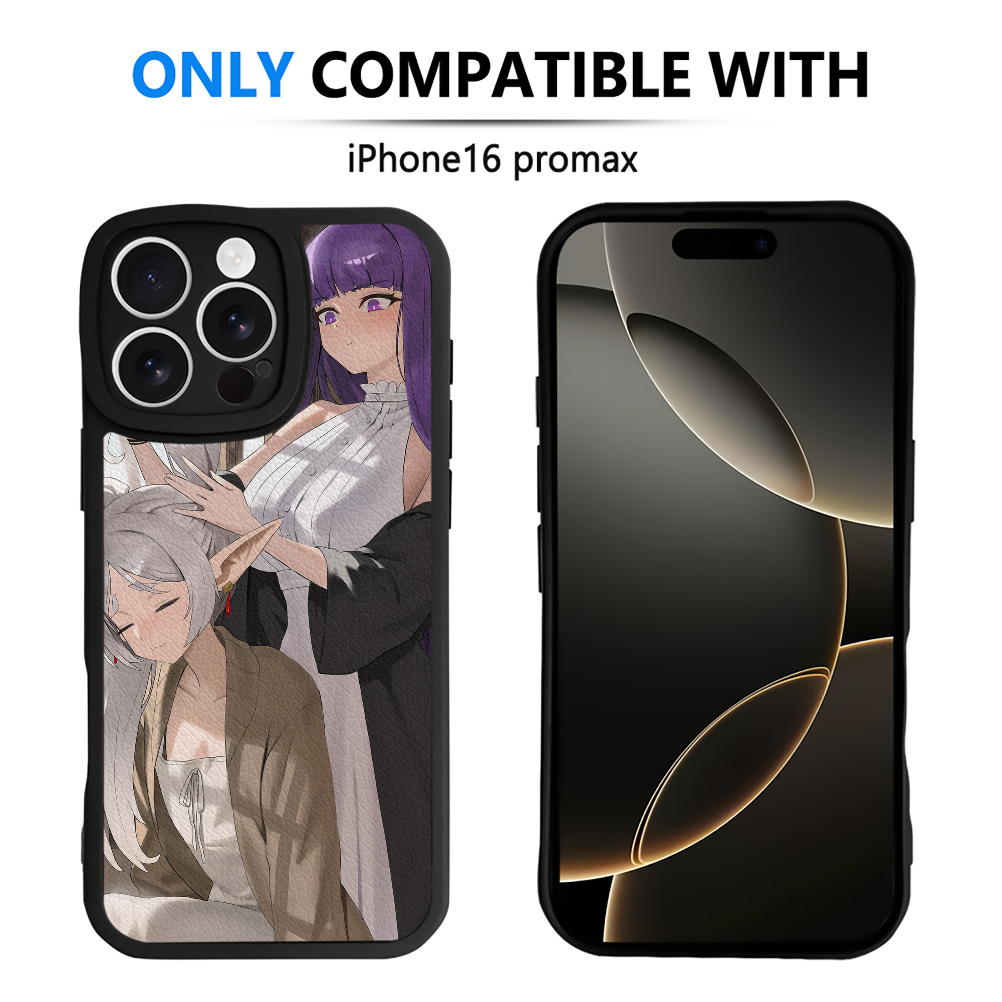 （画像用） 葬送のフリーレン Frieren 【iPhone 16シリーズ対応】シリコンスマホケース（レザー調） 材質：シリコン